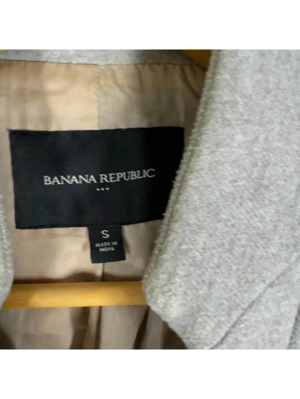 Banana Republic Coat Women S Small Gray Button Long Sleeve Lined Pockets Casual